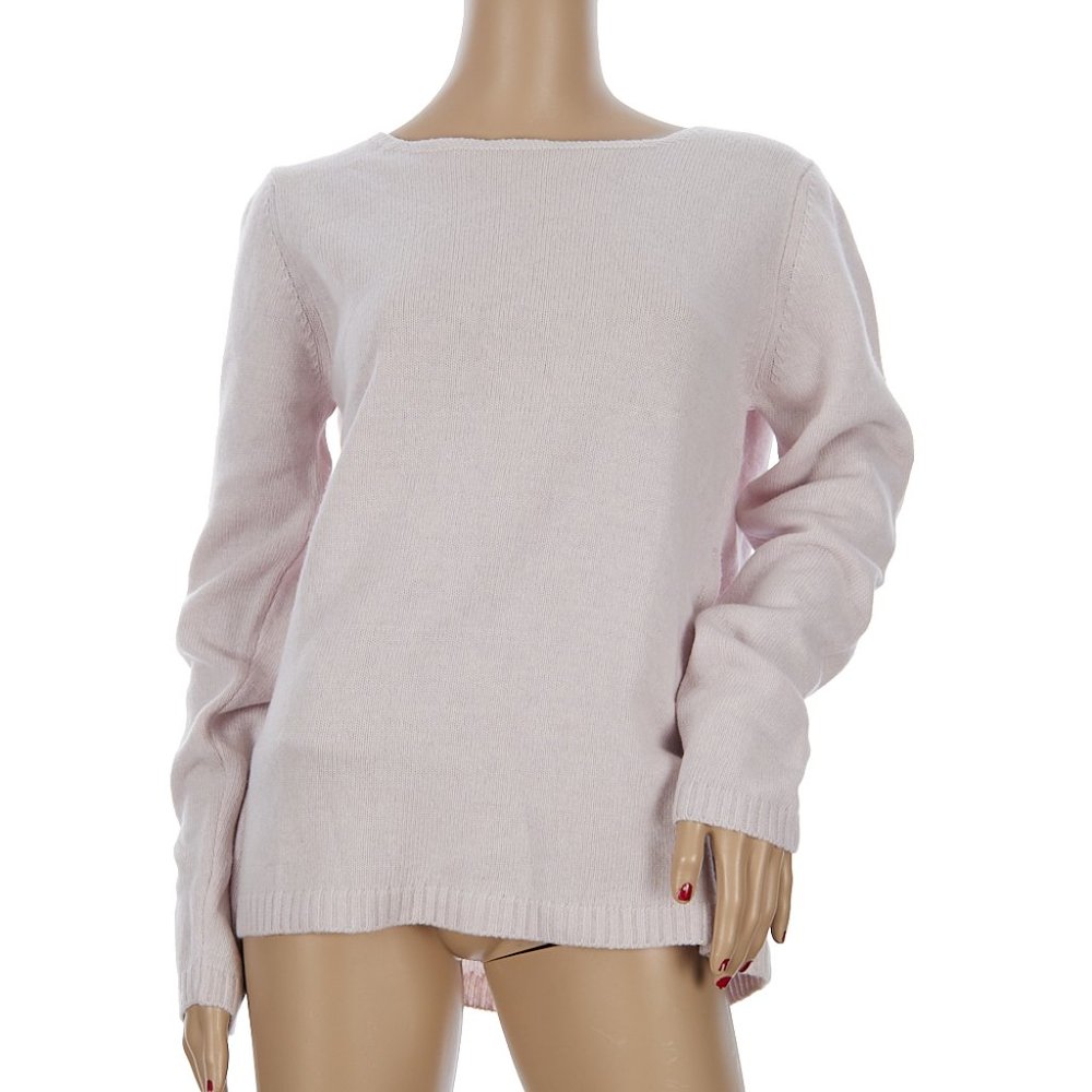 Benedeta B. Soft Pink Wool Cashmere Sweater Women's XL NWT Made in Italy